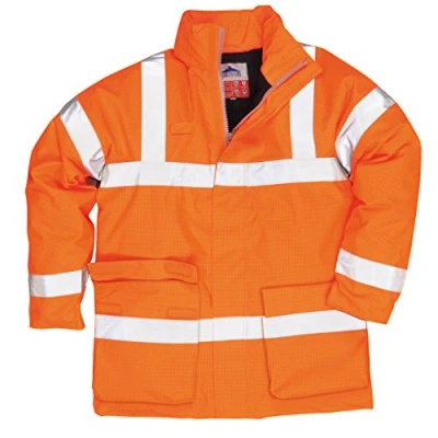 Imagen de Portwest Parka De Alta Visibilidad, Ignífuga Y Antiestática Bizflame Rain, Tamaño: 4XL, Color: Naranja, S778ORR4XL