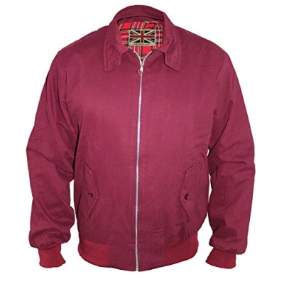 Imagen de SKYTEX UK Harrington Chaqueta Retro/Mod/Scooter (M, Borgoña)