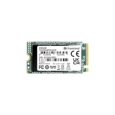 Imagen de Transcend MTE400S 256 GB NVMe PCIe Gen3 x4 M.2 2242 Unidad de Estado sólido Interno 3D TLC NAND (TS256GMTE400S)