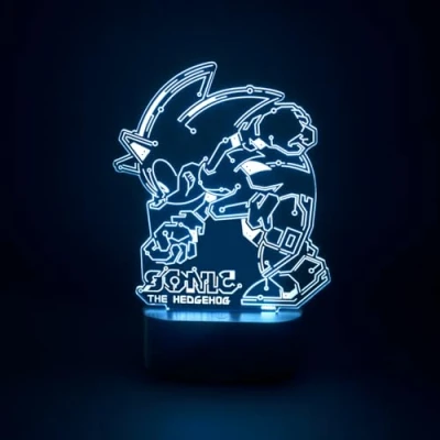 Imagen de Grupo Erik Lampara escritorio LED Sonic Decoracion gamer : Setup gaming Regalos juguete mesita noche 17x20cm: Lamparas de habitacion juvenil