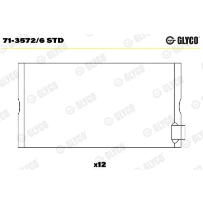 Imagen de GLYCO 71 3572/6 STD Casquillos de Biela