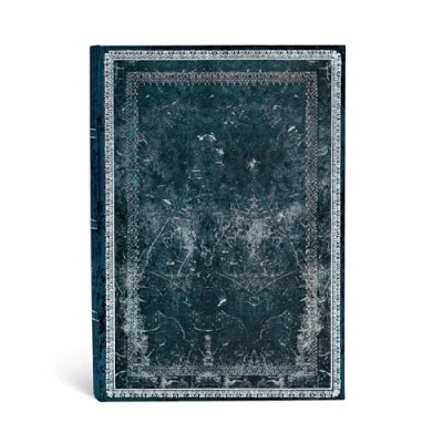 Imagen de Paperblanks Cuadernos de Tapa Dura Acero Medianoche Rayado Midi (130 x 180 mm) (Old Leather Collection)