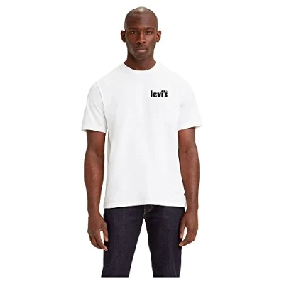 Imagen de Levi&#039;s Relaxed FIT Camiseta estampada, Hombre, Talla: XS, Poster white