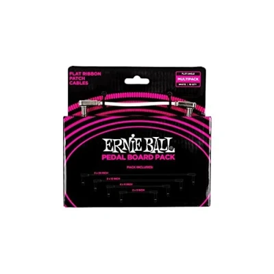 Imagen de Ernie Ball Cables de conexión planos para pedales, multipaquete, color blanco