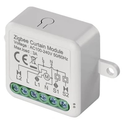 Imagen de EMOS GoSmart Módulo de Interruptor persiana inteligente con aplicación ZigBee para individual relé empotrado control persianas, por voz las