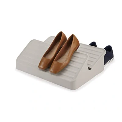 Imagen de Joseph Shoe In, Zapatero de 2 Niveles, Organizador Zapatos con Capacidad para 6 Pares, Beige, Grande