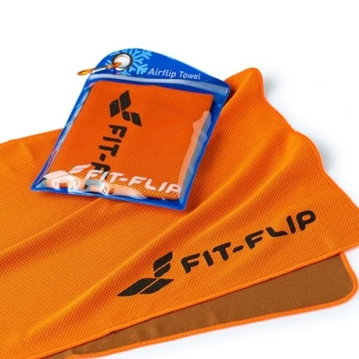 Imagen de Fit Flip Toalla de enfriamiento 120x35cm, Deporte refrescante, fría, Airflip Cooling Towel, Microfibra Color: Naranja, tamaño: 120x35cm