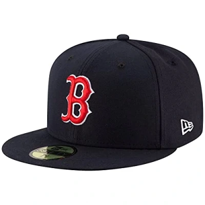 Imagen de New Era Boston Red Sox Cap 59Fifty Basecap Baseball Fitted Kappe MLB Navy 7 3/8 59cm (L)