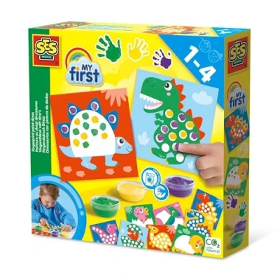 Imagen de SES Creative 14442 My First Fingerprint Pintura de dinosaurios