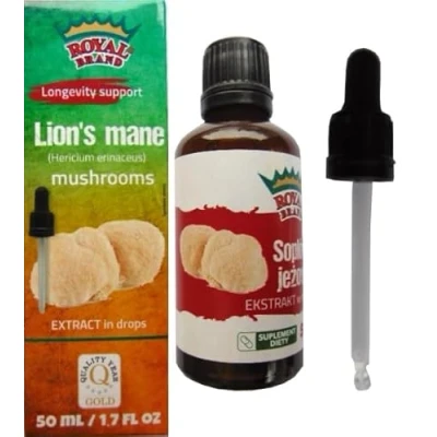 Imagen de Royal Brand Extracto de melena león/hongo león/promueve la memoria/hongo león para apoyar el sistema inmunológico/50 ml/1.7 FL OZ