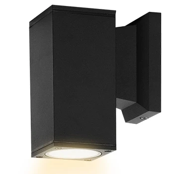 Imagen de Aigostar Aplique Pared Exterior,GU10 Antracita Aluminio Lámpara Exterior Pared,IP65 Impermeable Luz Iluminación para Balcón Garaje Terrazas Patio Jardín,color negro
