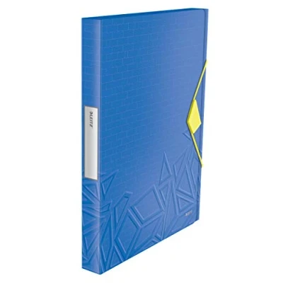 Imagen de Leitz Carpeta de Proyectos, Capacidad para 250 Hojas A4, Cierre Elástico, Plástico Flexible, Azul, gama Urban Chic, 39480032