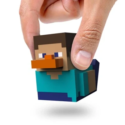 Imagen de TUBBZ Mini Steve Figura Coleccionable de Pato Goma Vinilo Producto Oficial Minecraft Videojuegos y películas