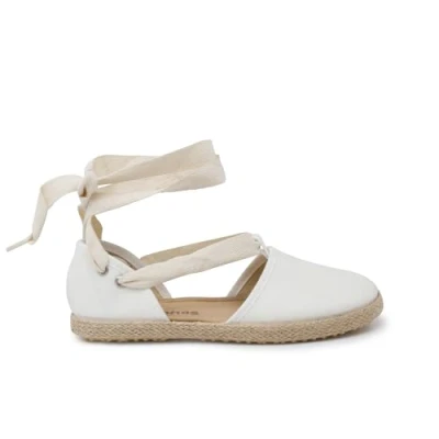 Imagen de Pisamonas Valencianas Cintas Vegana Bailarinas tobilleras, Mujer, Talla: 36, Blanco Zapatos