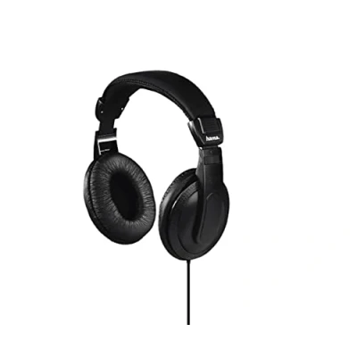 Imagen de Hama HK6105 Negro Circumaural Diadema Auricular Auriculares (Circumaural, Diadema, Alámbrico, 20 20000 Hz, 1,2 m, Negro)