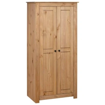 Imagen de vidaXL Madera Pino Maciza Armario Panamá Range Casa Hogar Habitación Dormitorio Muebles Mobiliario Bricolaje Decoración Estilo Diseño 80x50x171,5 cm