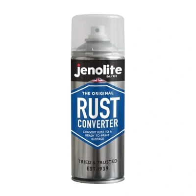 Imagen de JENOLITE Spray Convertidor de ÓXIDO 400ml Tratamiento óxido Ideal para Autos y Metal Oxidado, Aerosol e Imprimación Fórmula a Base epoxi