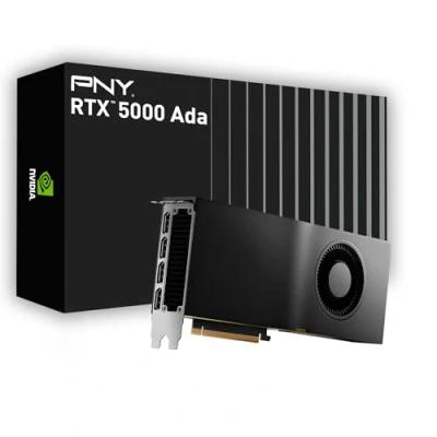 Imagen de Tarjeta Gráfica Pny Nvidia Rtx 5000 Ada Generation 32 Gb Gddr6 Pci Express 4.0 Dual Slot 4x Displayport, 8k Support, Ventilador Activo Ultra Silencioso