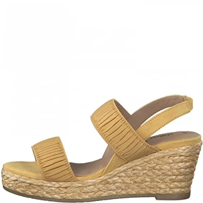 Imagen de s.Oliver 5 28300 28, Sandalias con cua Mujer, Amarillo, 38 EU