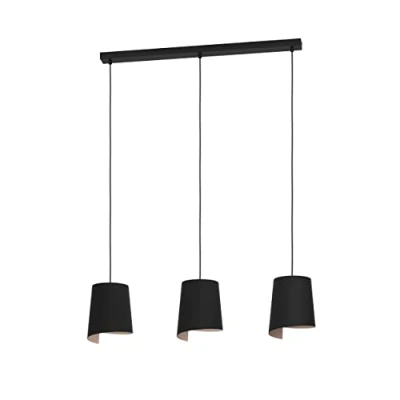 Imagen de EGLO Lámpara colgante Bolivia color negro/arena, 3 luces