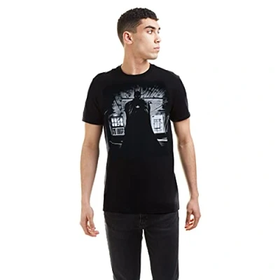 Imagen de DC Comics Batman Dark Camiseta, Negro (Black Blk), Small para Hombre