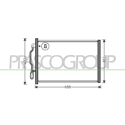 Imagen de PRASCO ME526C003 Condensador 13 Aluminio 647 R 134 a