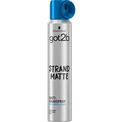 Imagen de got2b spray para el pelo de playa mate (200 ml), cabello hombres que da un aspecto surfista mate, peinado estilo aún mejor y una mayor duración, sin pesar