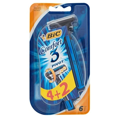 Imagen de Bic Comfort 3 Pivot Cuchillas de afeitar desechables (6 unidades)