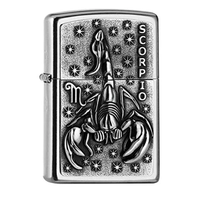 Imagen de Zippo, 2006498,PL AA8207 ScorpioTierkr. V19 Mechero de latón con Emblema (5,83,81,2)