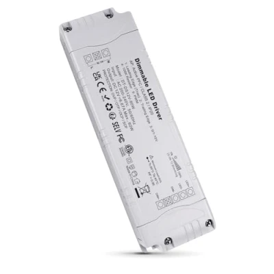 Imagen de REYLAX Transformador LED 12V 80W Regulable TRIAC, 6.66A, Driver LED, 220V a 12V, Fuente de Alimentación Bajo Voltaje CA CC, Constante