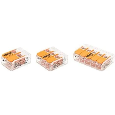 Imagen de Wago Blister abigarrado de 40 terminales conexión automática 2,3 y 5 entradas S221 (terminal 20 2 vías; terminal 15 3 vías)