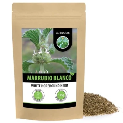 Imagen de Infusión de marrubio (125g), cortado, suavemente secado, 100% natural, para la preparación infusiones
