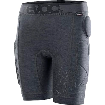 Imagen de EVOC Crash Pants Kids (con Protectores de Cadera y Acolchado Protector, Material S.Leisure, tecnología antiolor S.Café, Lavable a máquina, Talla: JM), Gris carbón