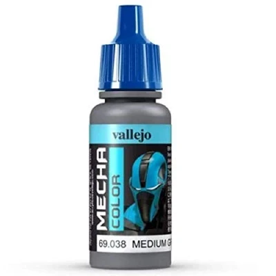 Imagen de Vallejo Aerógrafo acrílico &quot;AV Mecha Color&quot; de 17 ml, color gris medio