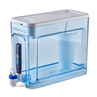 Imagen de ZeroWater Dispensador de filtro agua 5 etapas lectura lista para 32 tazas, certificado NSF reducir el plomo y PFOA/PFOS, instantánea TDS