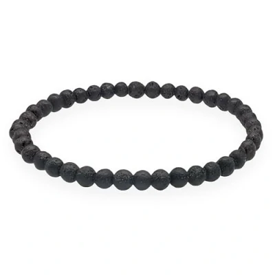 Imagen de Lebensquelle Plus Mini pulsera de bolas 4 5 mm piedras preciosas (Piedra lava)