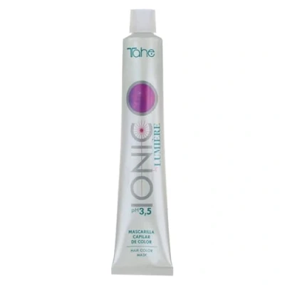 Imagen de Tahe Ionic Lumière Mascarilla capilar con Color de pH 3,5 Ácido, sin Parabenos, altamente nutriente e hidratante, Rubio Perla, 100 ml