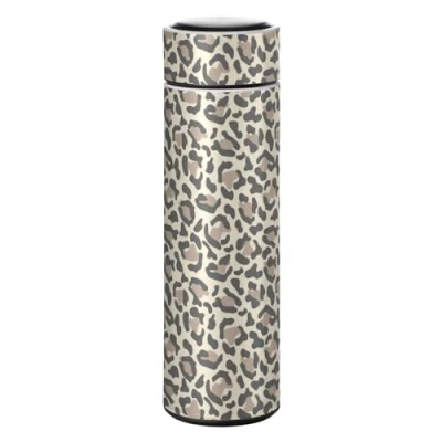 Imagen de KAAVIYO Arte con Estampado de Leopardo Botella Agua Frasco Vacío Aislamiento Acero Inoxidable Prueba Fugas
