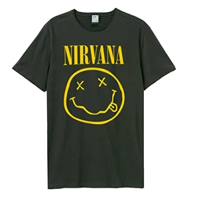 Imagen de Amplified Led Zeppelin Tour 77 Camiseta, Gris (Charcoal CC), S para Hombre