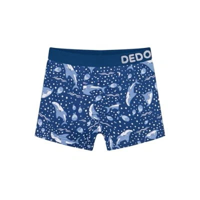 Imagen de Dedoles Calzoncillos Hombre y Chico Ropa Interior Algodón Boxer Muchos diseños Divertidos Dinosaurios Hockey Patos, Color: Azul, diseño: Tiburón Gris (niño), tamaño: 6 8 años