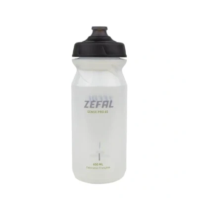 Imagen de ZEFAL Sense Pro 65 Bidón Bicicleta Translúcido Botella Ciclismo MTB/Bici Montaña o de Carretera Translúcido, 650ml, 79g Fabricado en Francia