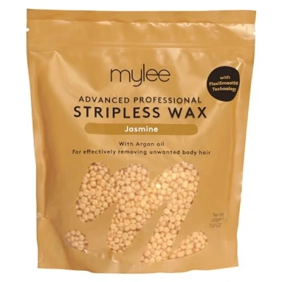 Imagen de Mylee Kit de Cera Avanzado Sin Bandas Perlas Dura con Aroma Jazmín Para la Depilación Cara, Cuerpo, Bikini, y Íntima Mujeres Hombres