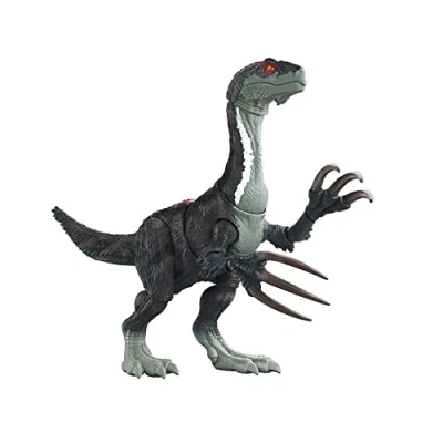 Imagen de Mattel Jurassic World Dinosaurio Slasher Escapista con sonido Figura articulada de juguete que escapa su jaula (GWD65)