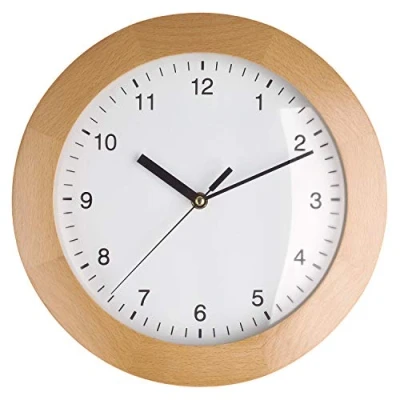 Imagen de TFA 98.1065 Reloj de Pared controlado por Radio (300 mm x 50 mm, 800 g), Marco Madera