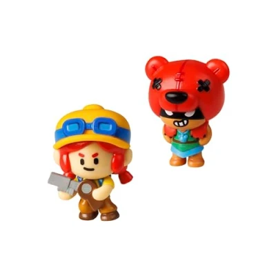 Imagen de Bizak Brawl Stars Pack 2 Figuras de 6 cm. en Caja, Personajes Nita y Jessie, (64112015 5)