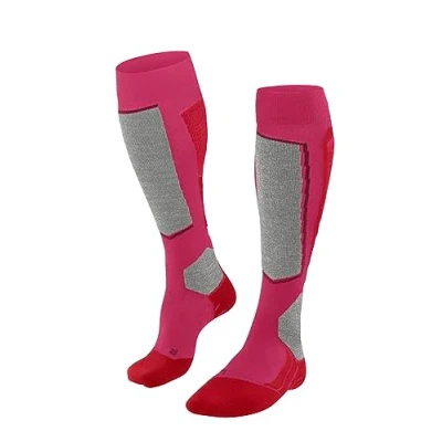 Imagen de FALKE SK2 Intermediate Vegan W KH hilo funcional lyocell calida gruesa 1 par, Calcetines de esquí Mujer, Rojo (Rose 8680), 39 40