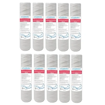 Imagen de Cartucho de filtro agua, hilo enrollado, 10 pulgadas, 5 micras, juego unidades