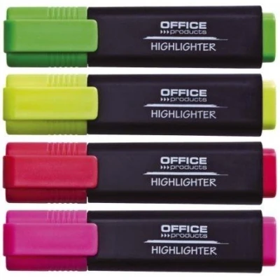 Imagen de OFFICER PRODUCTS Paquete de 4 subrayadores surtidos