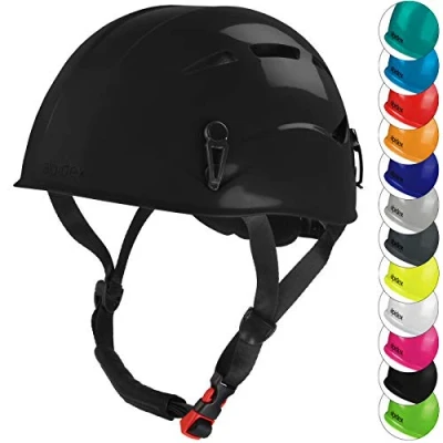 Imagen de ALPIDEX Casco de Escalada Universal para jóvenes y Adultos en 12492 ferrata Muchos Colores, Color:Black