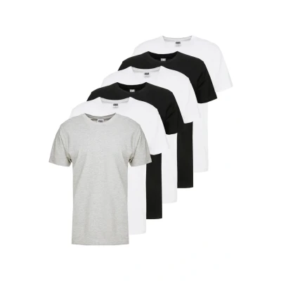 Imagen de Urban Classics Basic TEE 6 PACK Camiseta básica, Hombre, Talla: Medium, White/black/grey